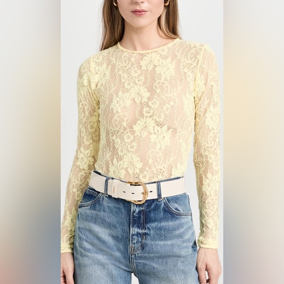 $395 MRSP | Zimmermann - Twisted Buckle Leather Belt 40 | Macadamia | NWOT | S/M - Picture 1 of 15